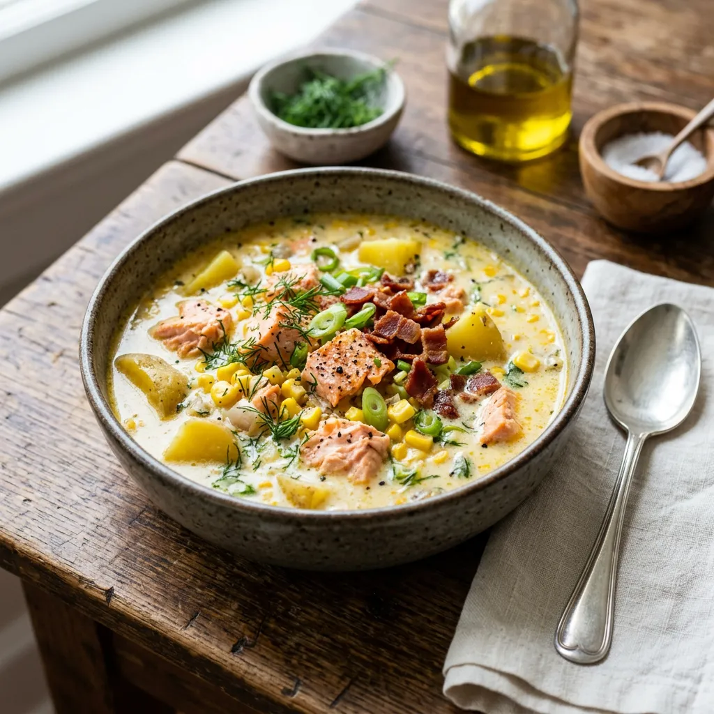 Salmon Corn Chowder