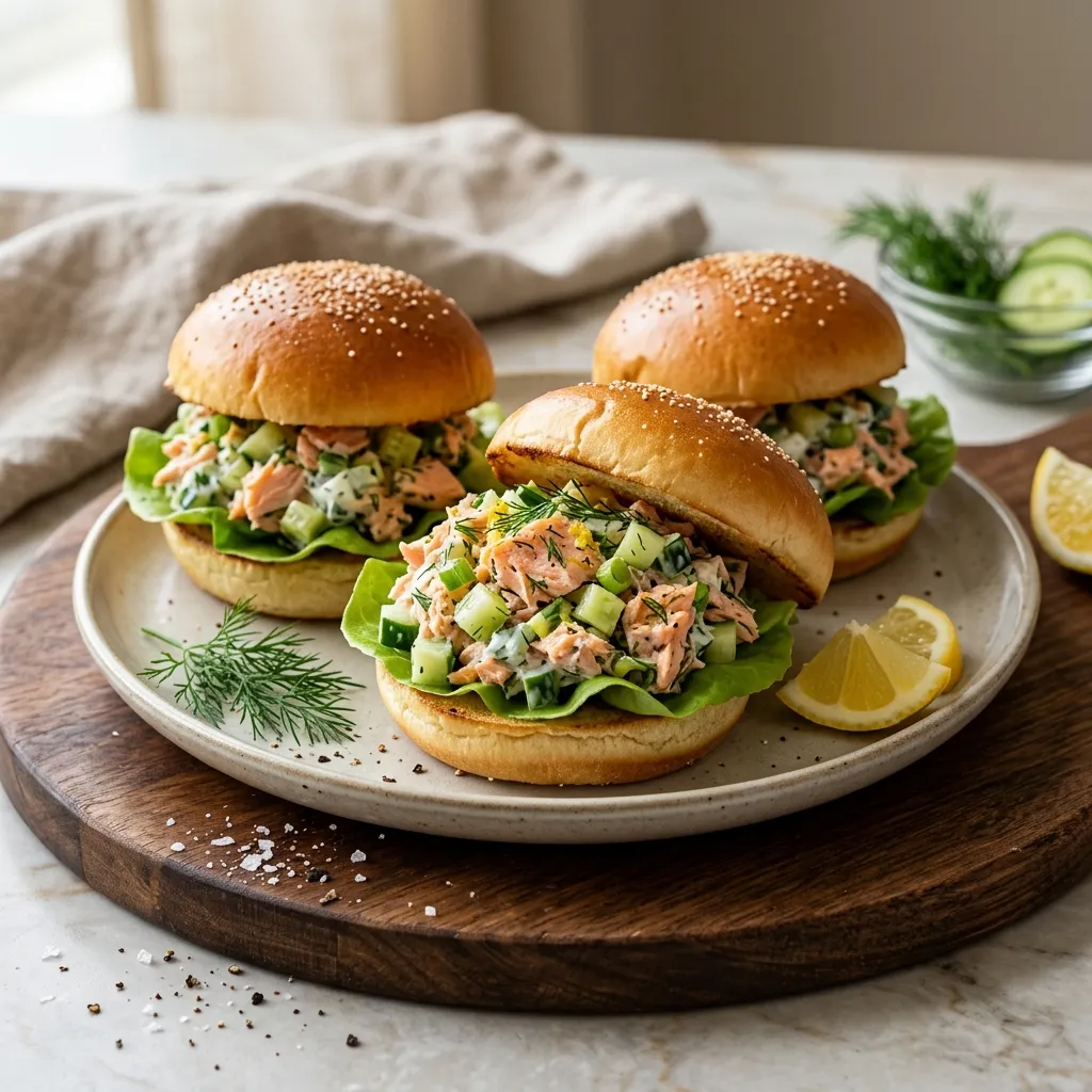 Salmon Cucumber Sandwiches