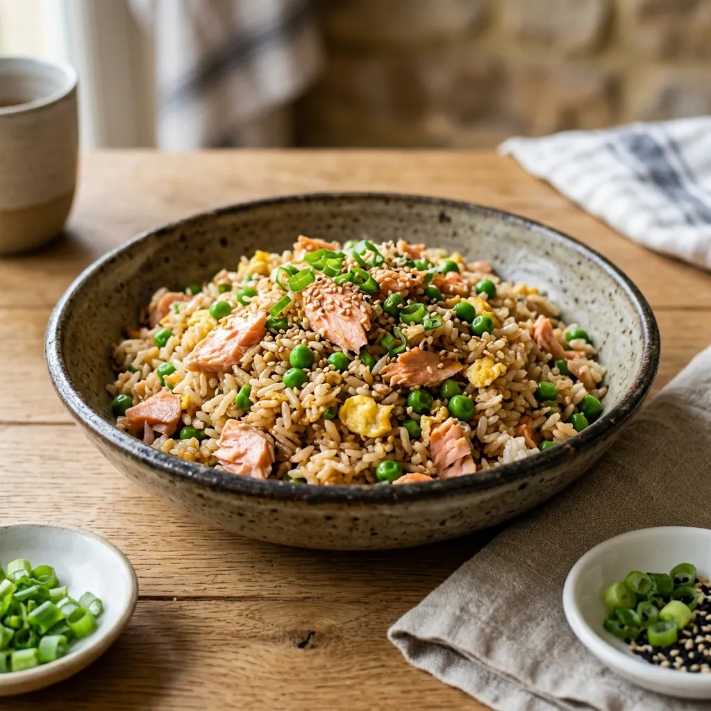 Salmon Fried Rice Recipe