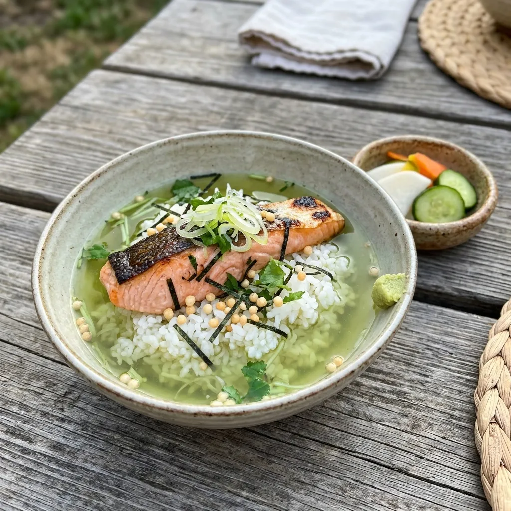 Salmon Ochazuke (Rice With Tea)