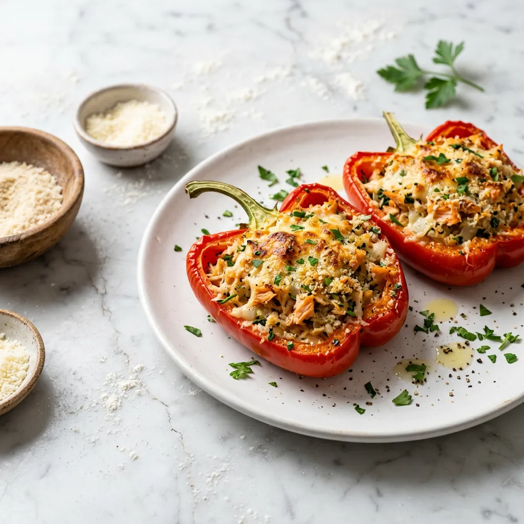 Salmon Stuffed Peppers