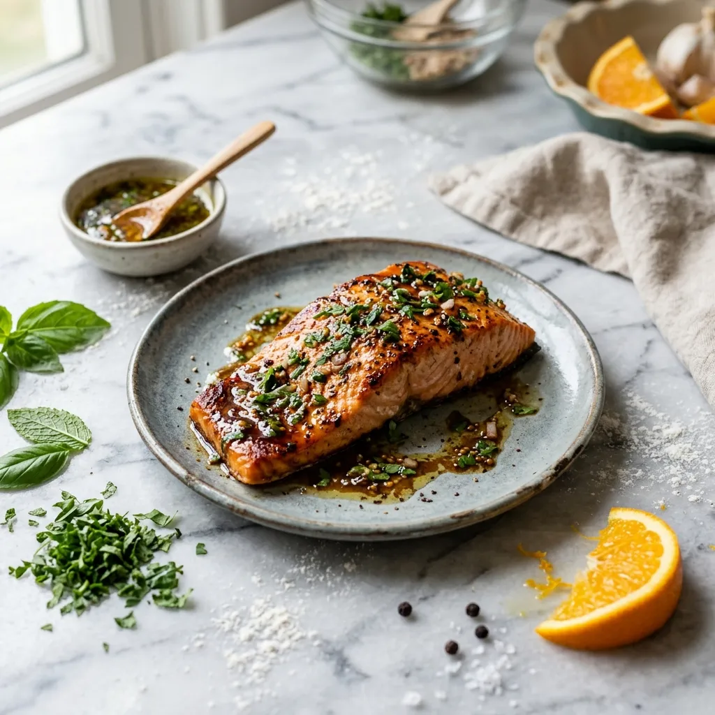 Salmon With Citrus-Balsamic Vinaigrette