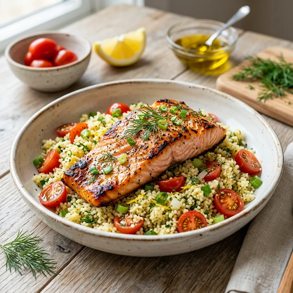 Salmon With Lemon Couscous