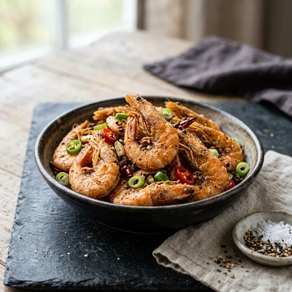 Salt and Pepper Shrimp (Deep-Fried)