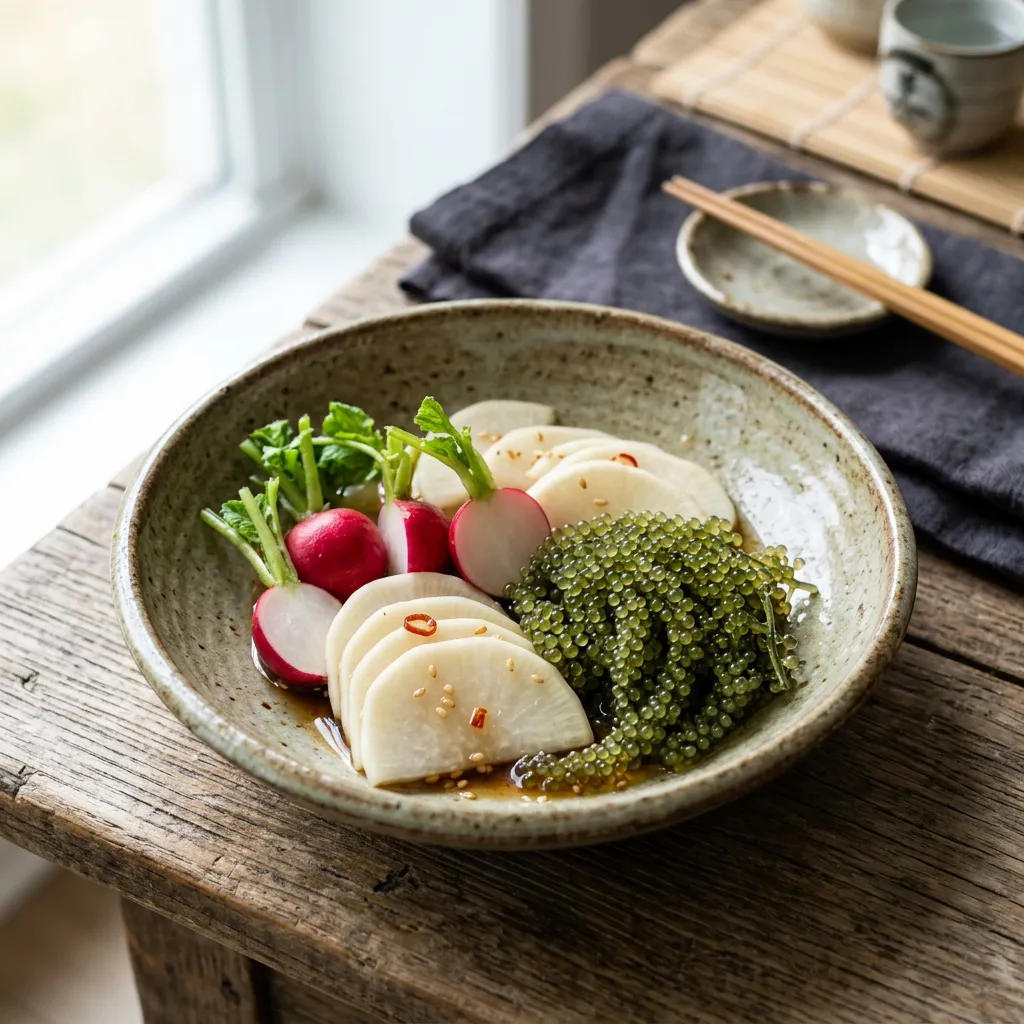 Sanbaizu Tsukemono (Japanese Pickle)