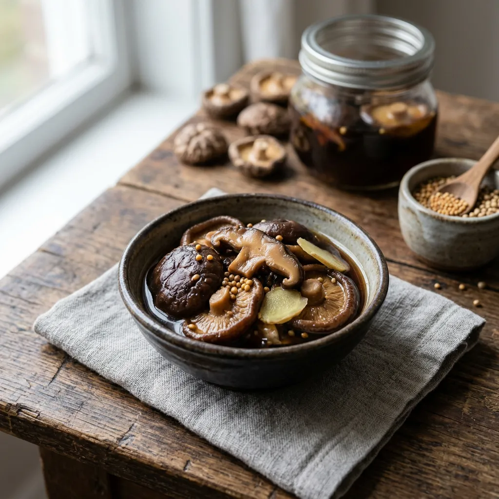 Sauce Pickled Shiitakes