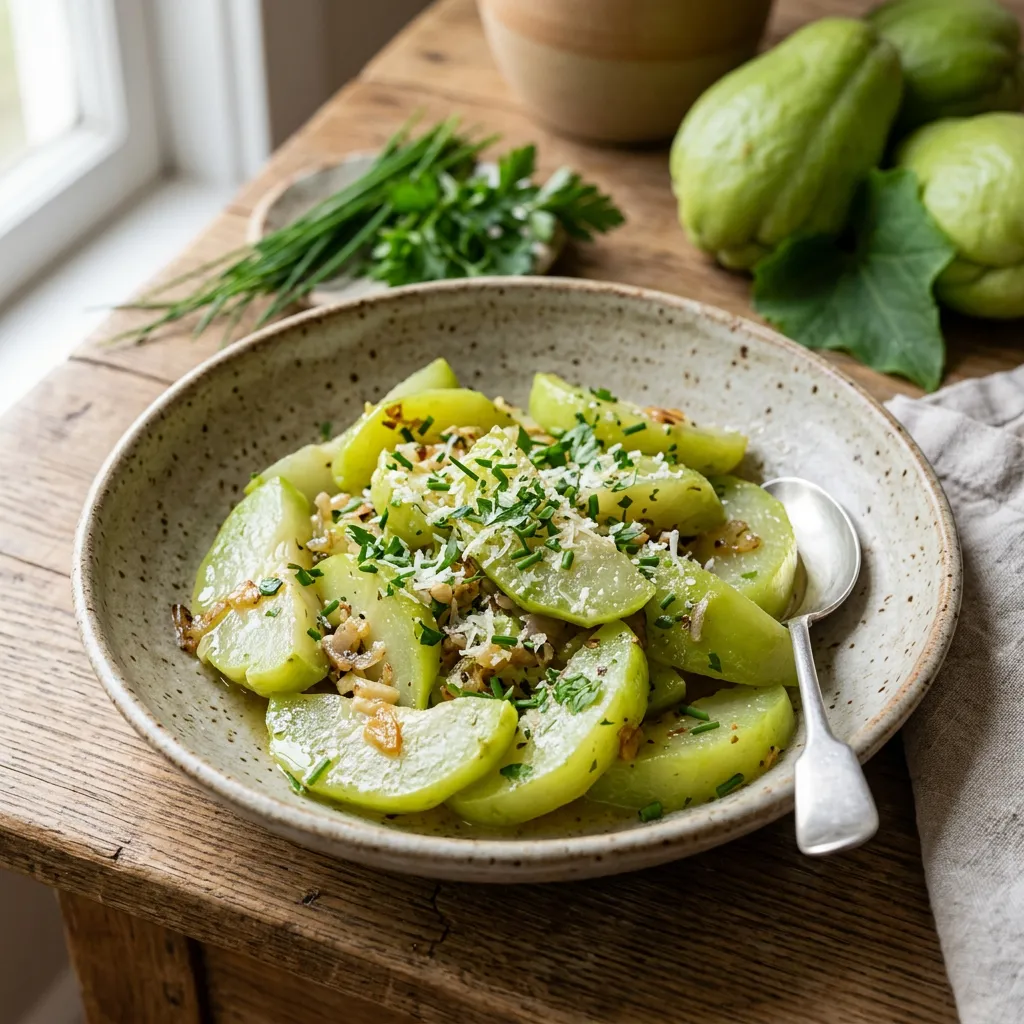 Sautéed Chayote Squash