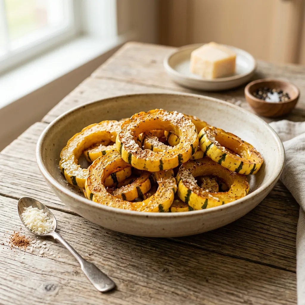 Sauteed Delicata Squash with Parmesan Recipe