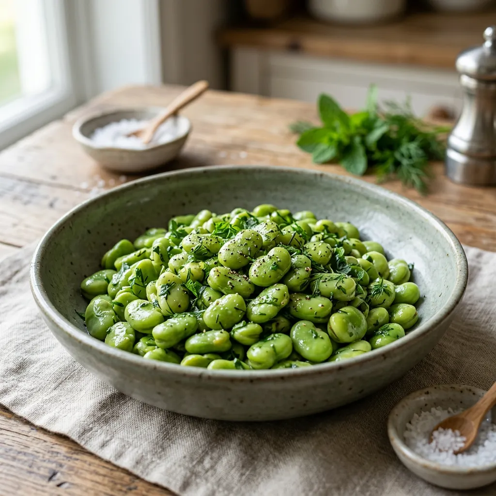 Sautéed Fava Beans