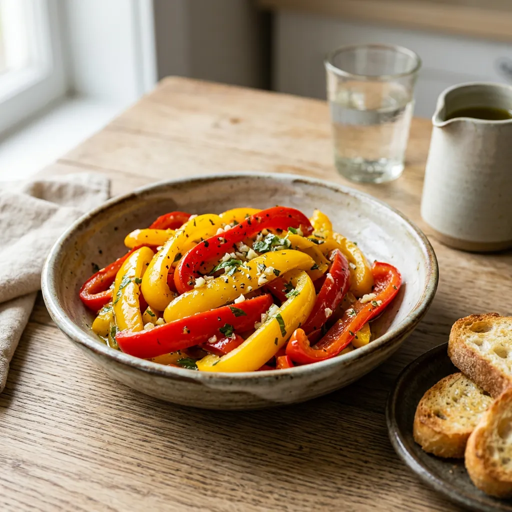 Sautéed Garlic-Herb Bell Peppers