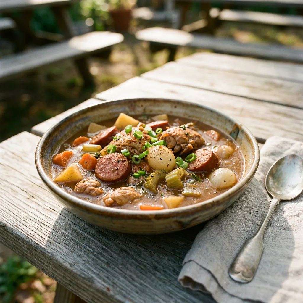 Savory Chicken and Sausage Stew Recipe