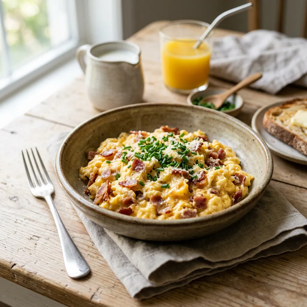 Scrambled Eggs With Bacon