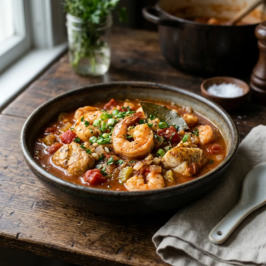 Seafood Creole, New Orleans Style