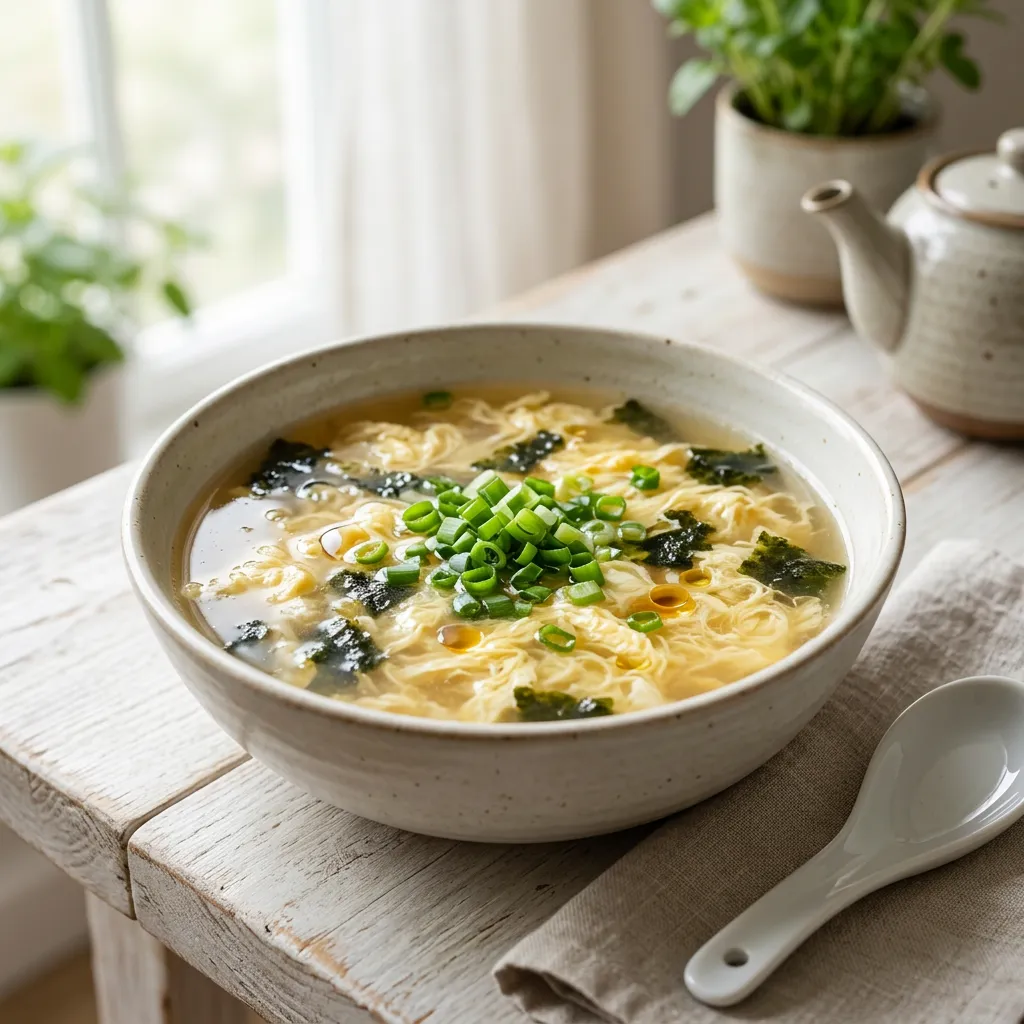 Seaweed Egg Drop Soup