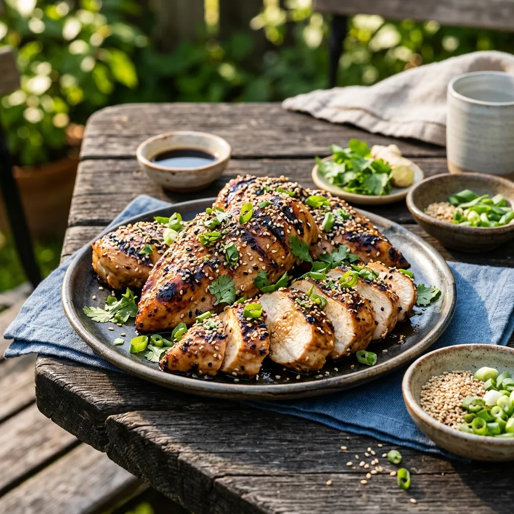 Sesame-Ginger Grilled Chicken Breasts