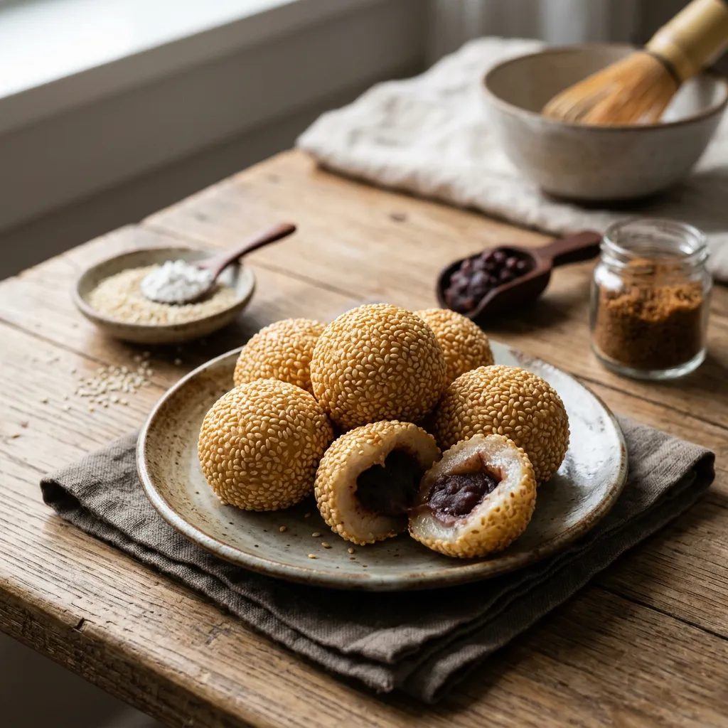 Sesame Seed Dessert Balls (Jian Dui)