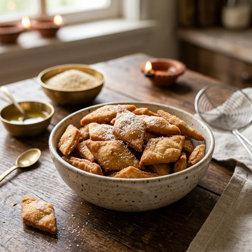 Shakkarpara Recipe
