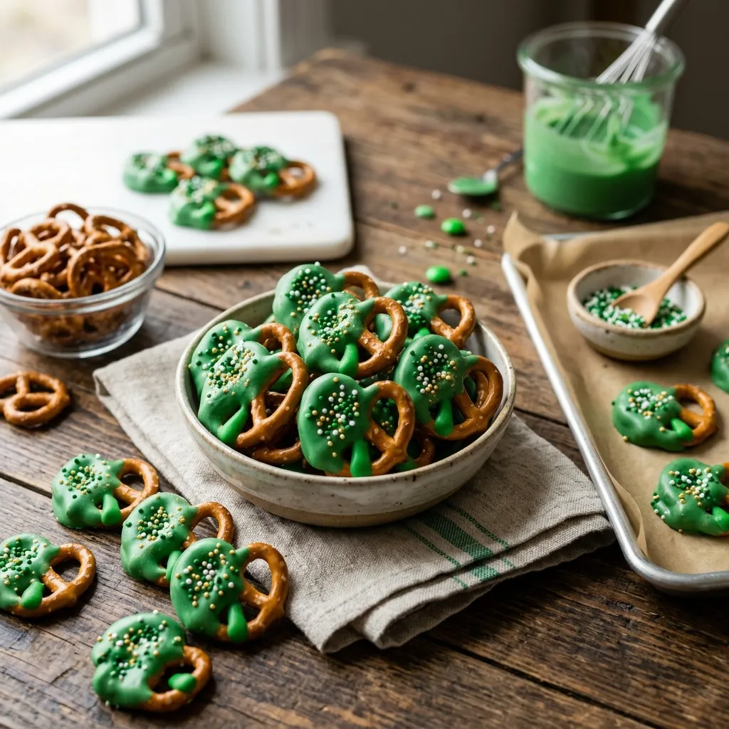 Shamrock Pretzels
