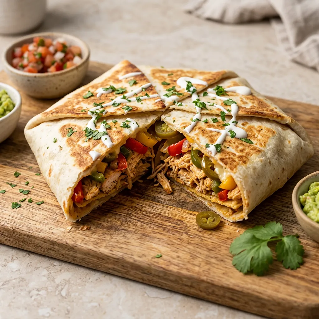 Sheet Pan Chicken Fajita Crunchwrap Recipe