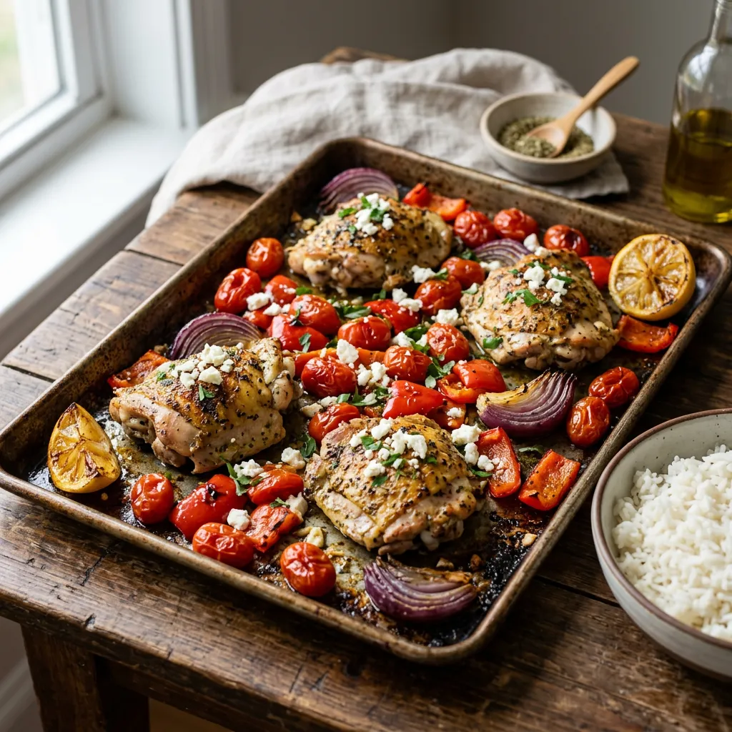 Sheet Pan Greek Chicken