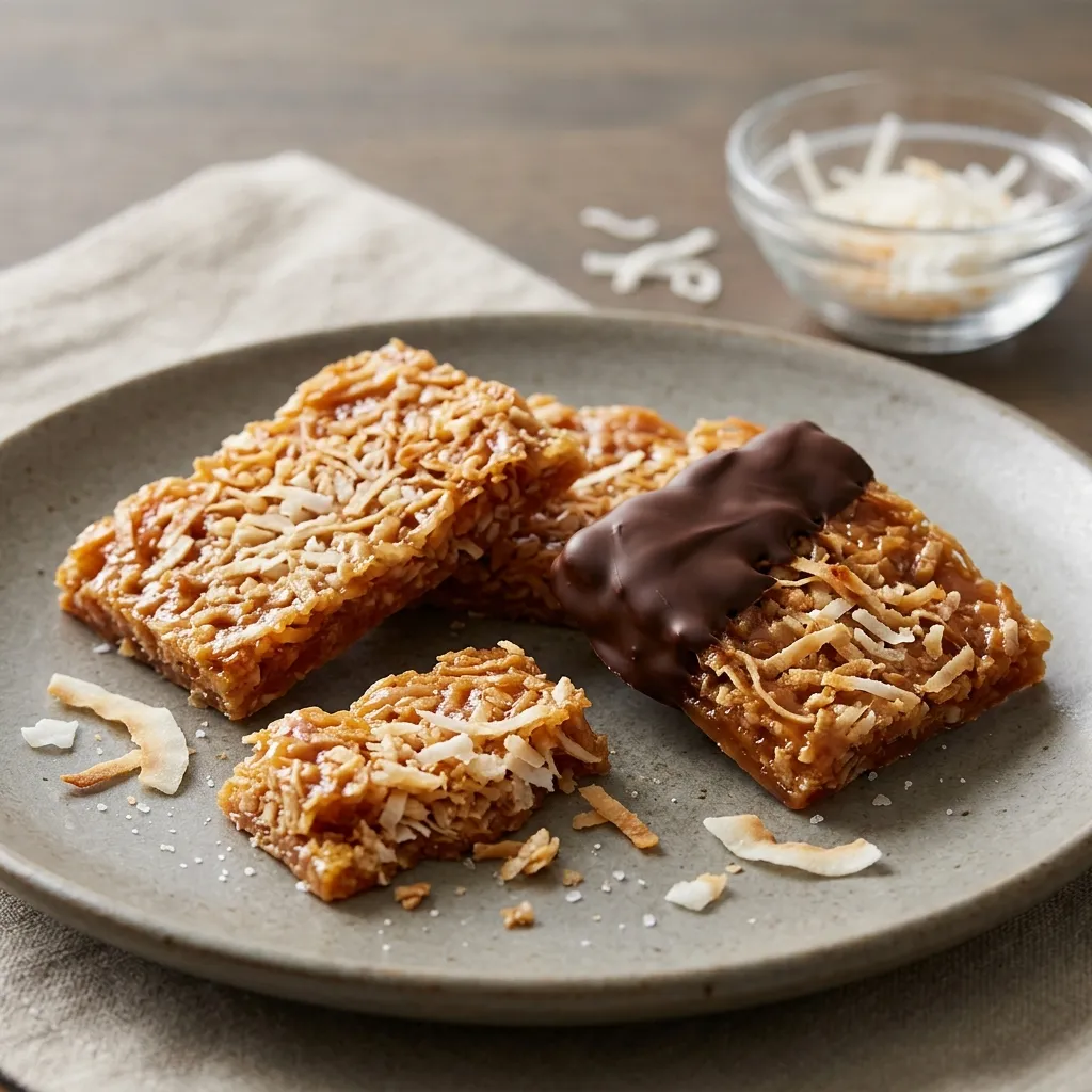 Shredded Coconut Brittle Candy