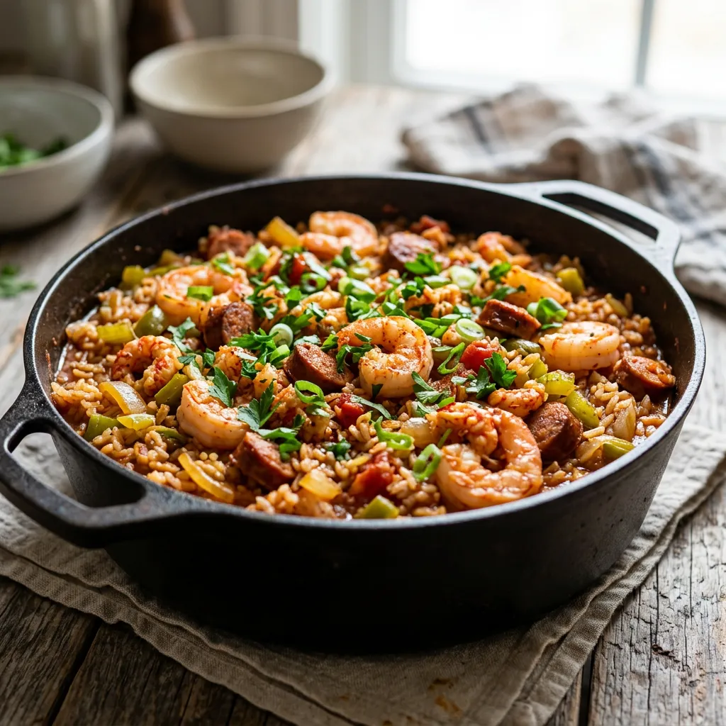 Shrimp and Crawfish Jambalaya