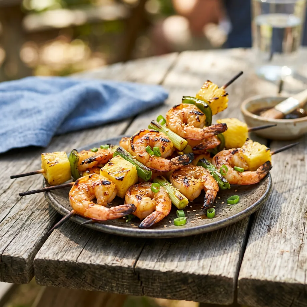 Shrimp and Pineapple Kebabs