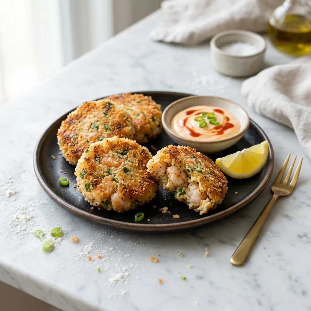 Shrimp Cakes With Sriracha Mayonnaise