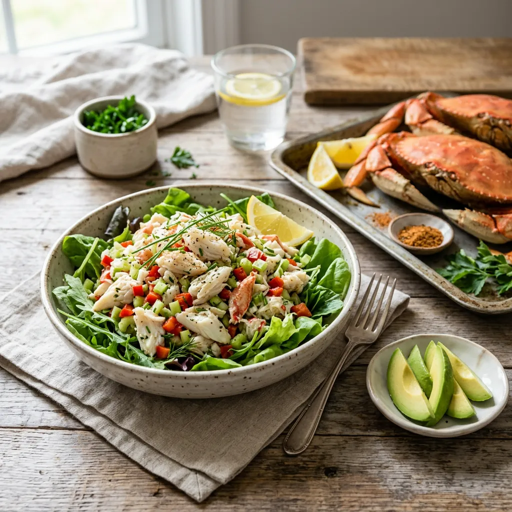 Simple Crab Salad with Mayonnaise