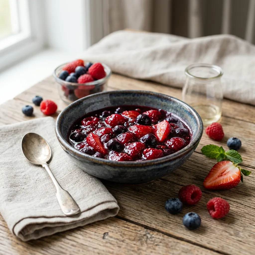 Simple Fresh Berry With Grand Marnier Sauce
