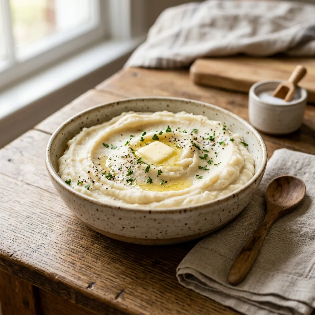 Finished Simple Mashed Turnips dish