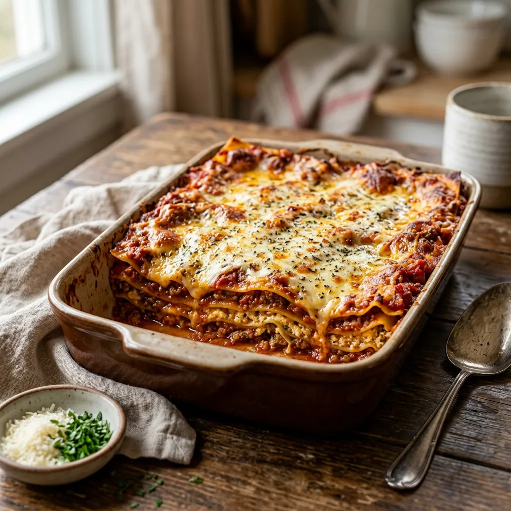 Simple Meat Lasagna