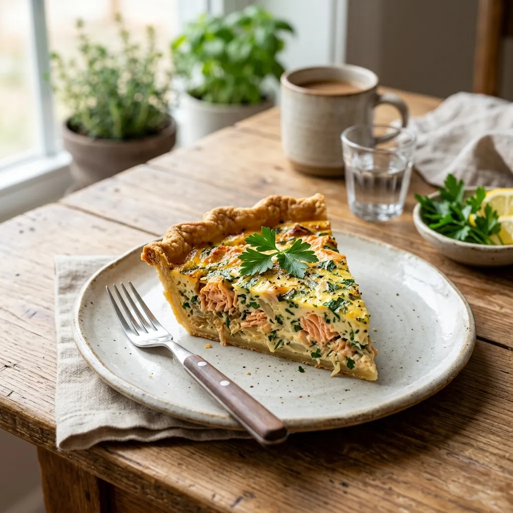 Simple Salmon Quiche