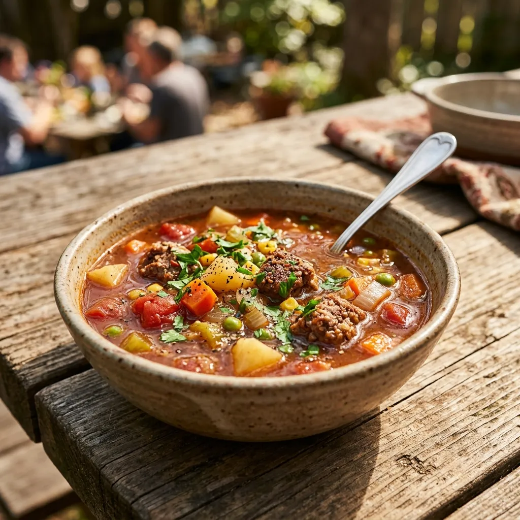 Sirloin Burger Soup