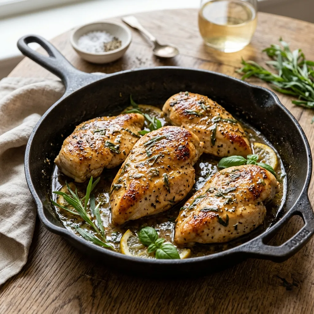 Skillet Chicken Dijon Recipe