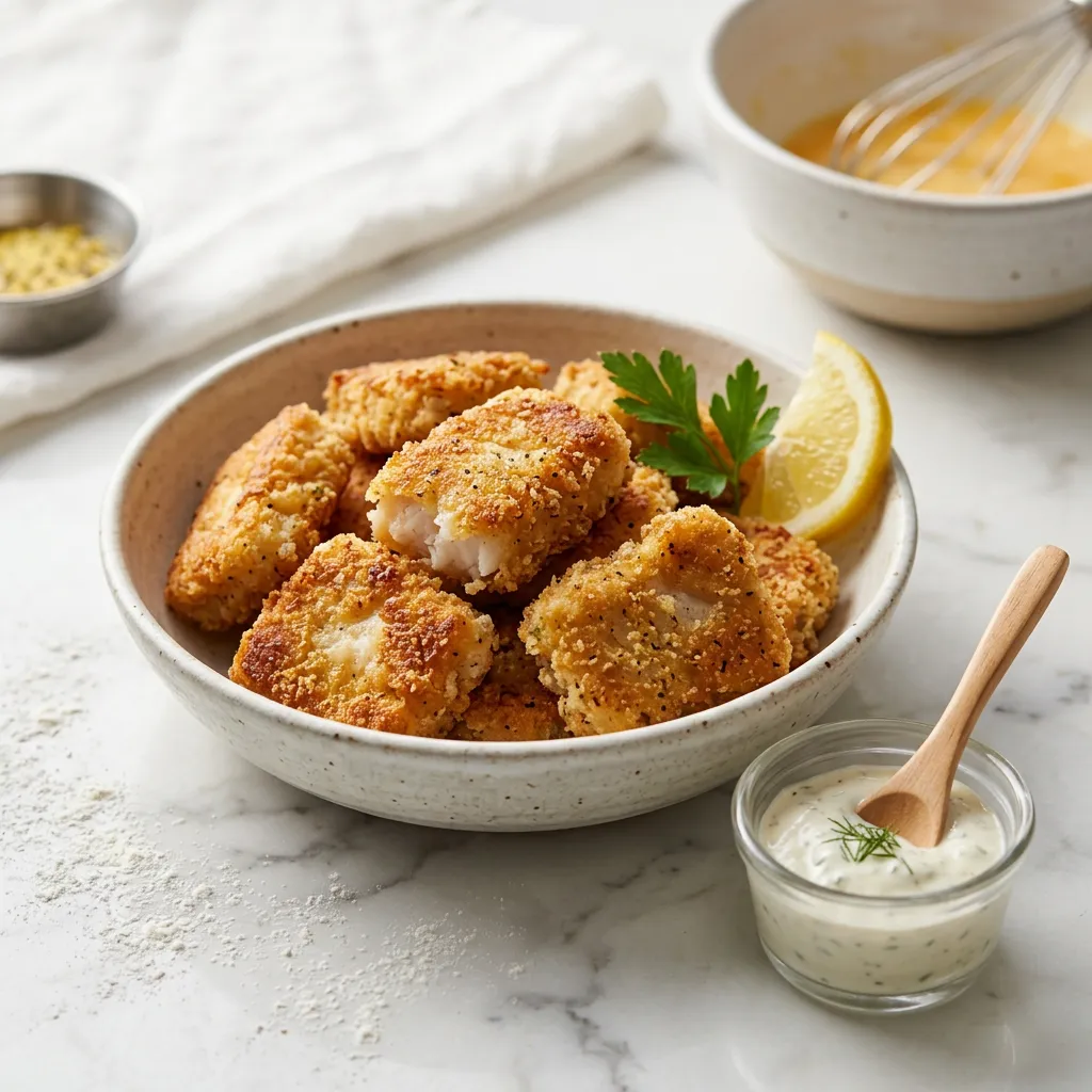 Skillet-Fried Fish Nuggets