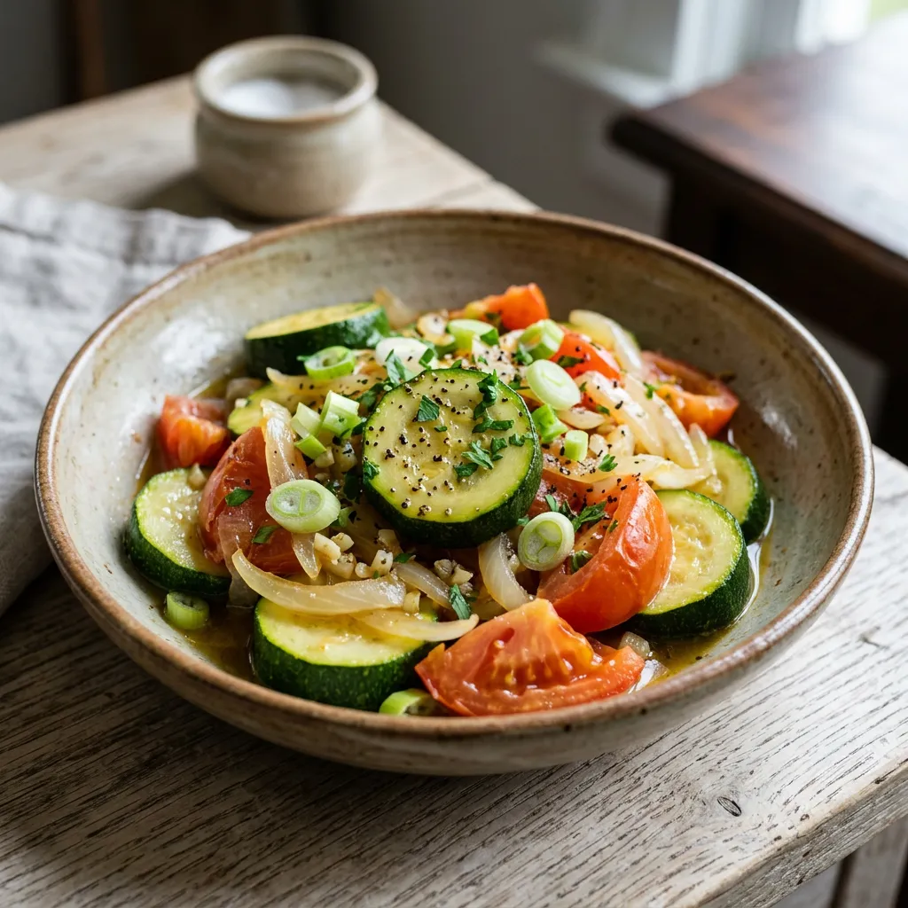 Skillet Zucchini and Tomatoes