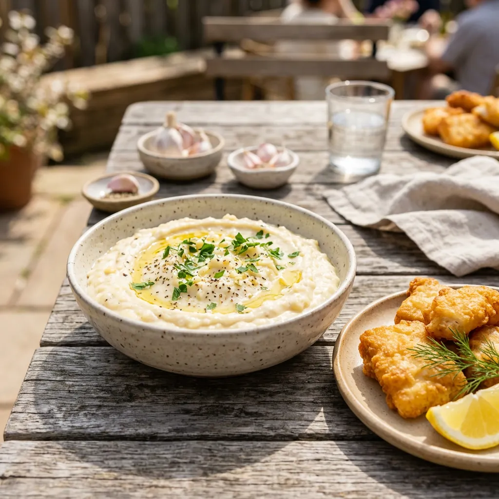 Skorthalia (Skordalia): Greek Garlic Dip and Sauce