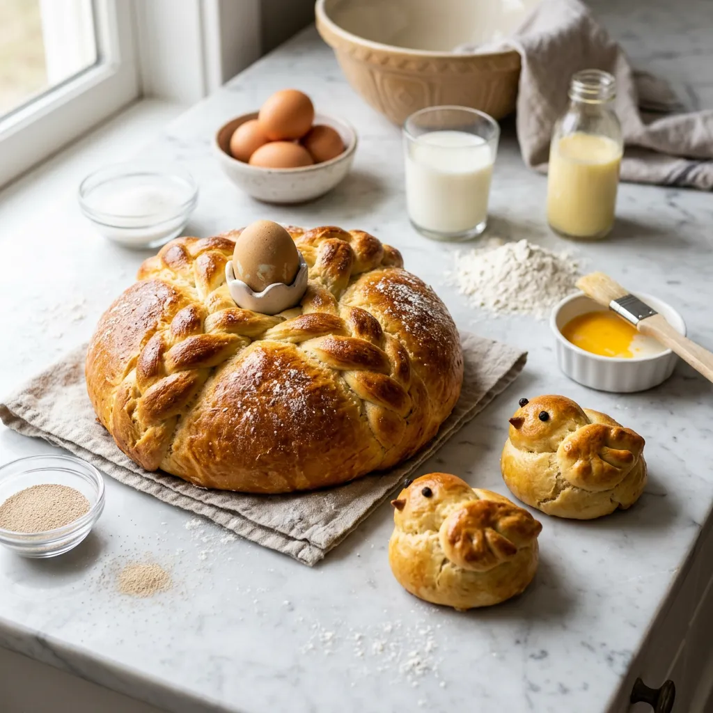 Slovak Easter Paska Bread