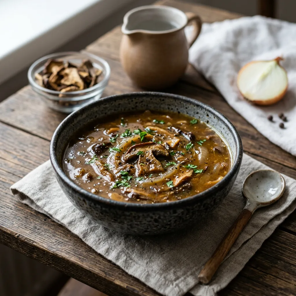 Slovak Machanka (Sour Mushroom Soup) Recipe