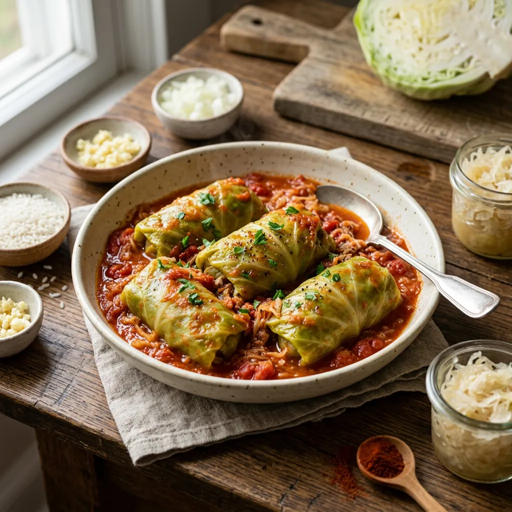 Slovak Stuffed Cabbage (Holubky or Halupki)