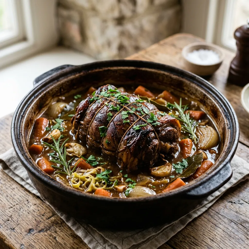 Slow Cooked Shoulder of Lamb Casserole