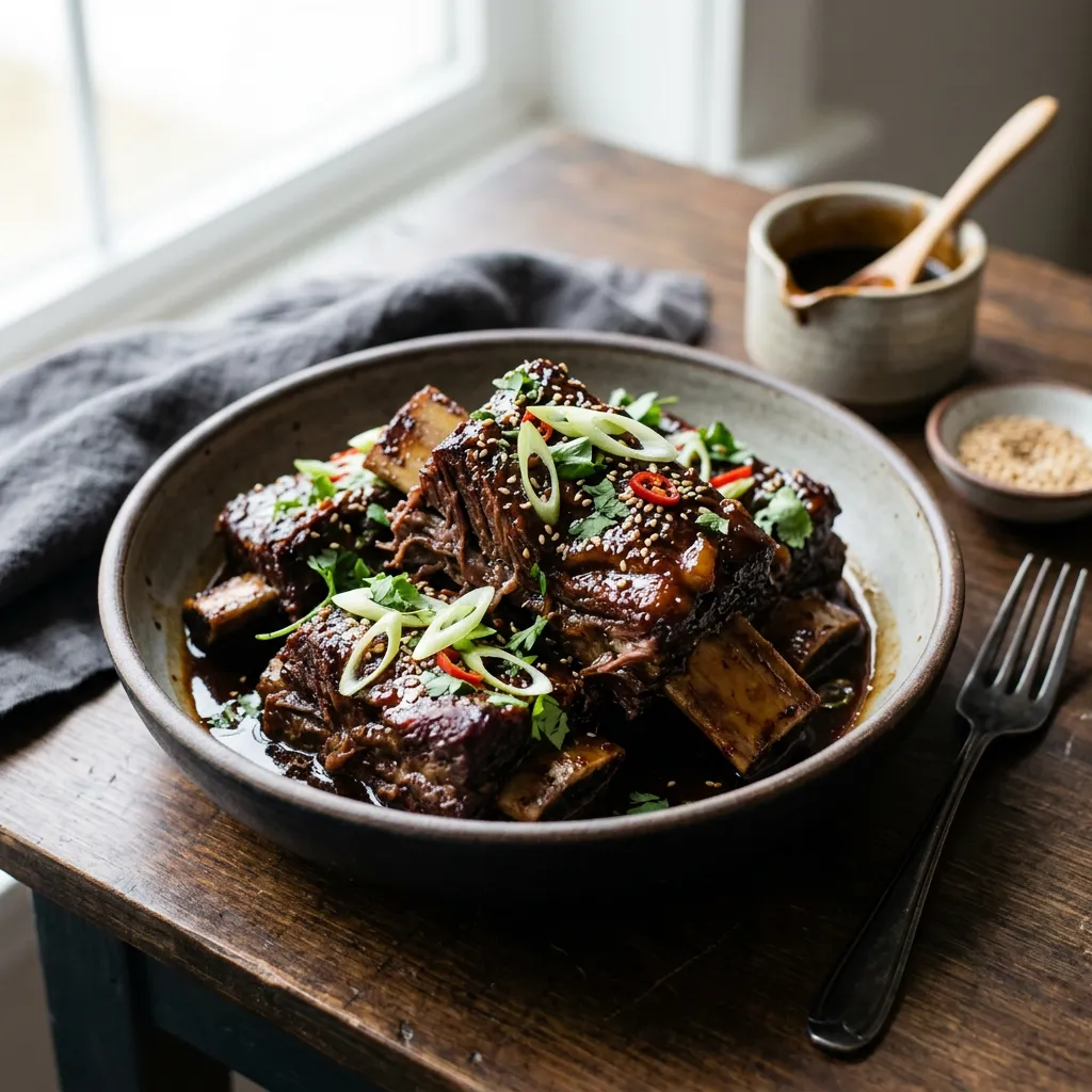 Slow Cooker Asian Beef Short Ribs