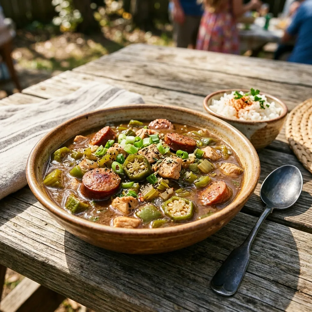 Slow Cooker Chicken Gumbo