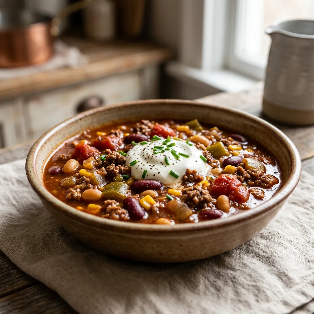 Slow-Cooker Cowboy Stew With Ground Beef Recipe