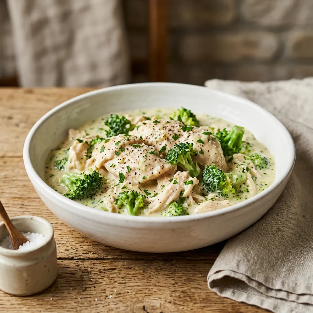 Slow Cooker Creamy Broccoli Chicken