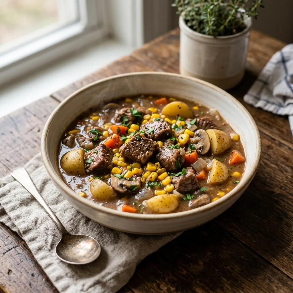 Slow Cooker Cube Steak Stew Recipe