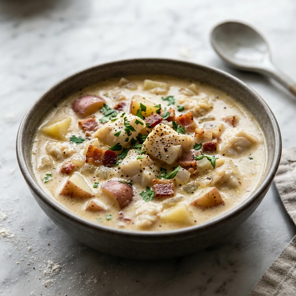 Slow Cooker Fish Chowder