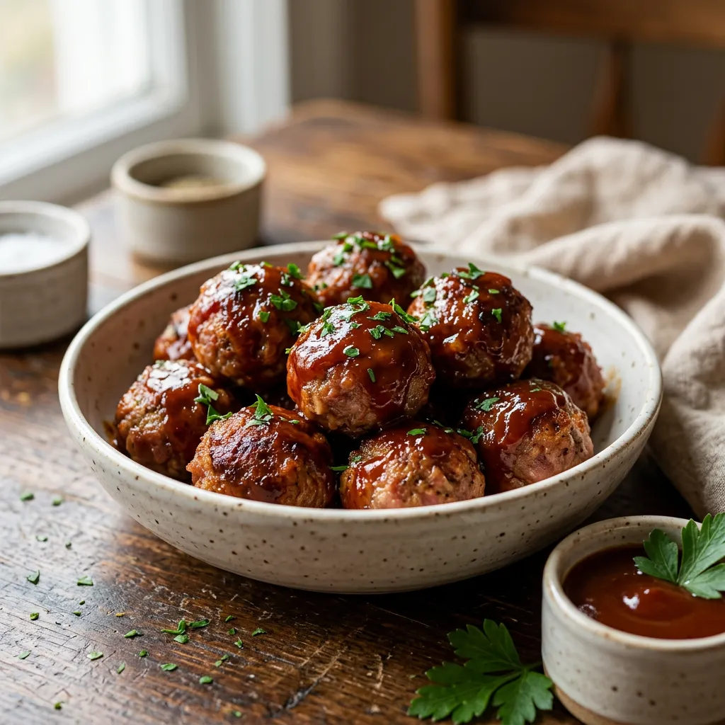 Slow Cooker Ham Balls