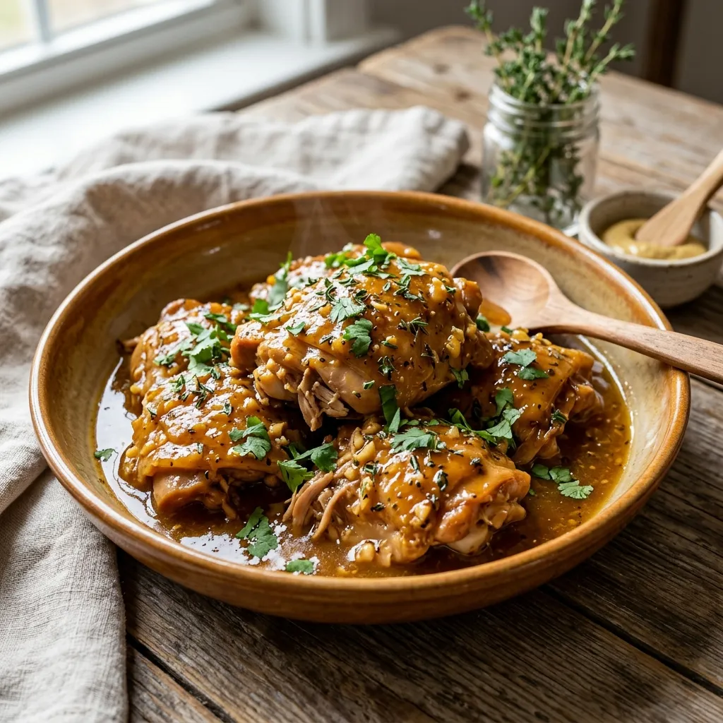 Slow Cooker Honey Mustard Chicken Recipe
